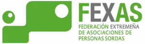 federacion personas sordas extremadura logo horizontal
