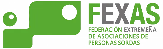 federacion personas sordas extremadura logo horizontal